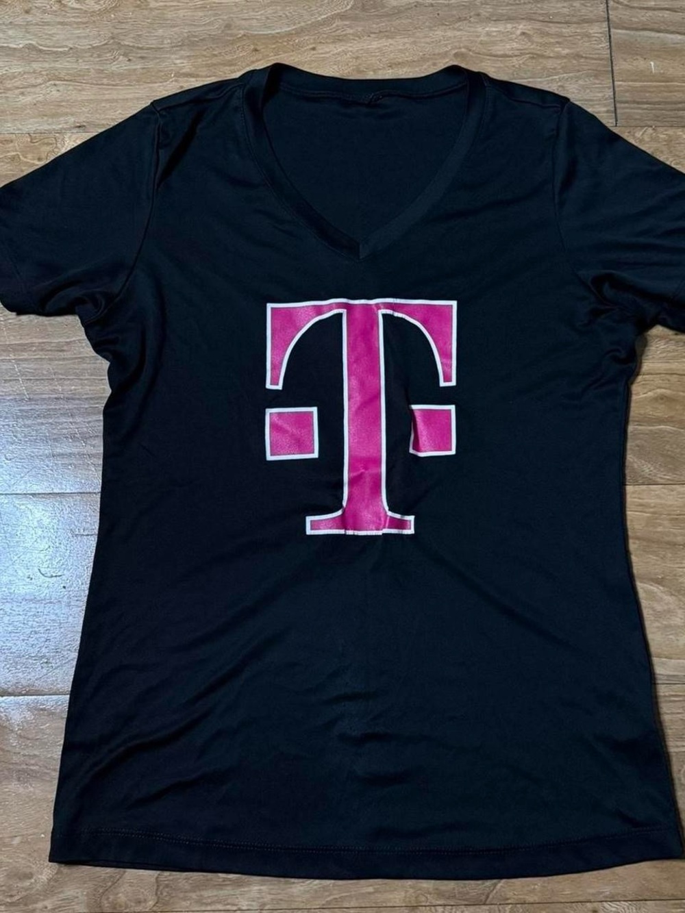 Logo Black V-Neck Tee - Women's